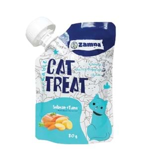 Zampa Puding Kedi Ödülü - Somon & Ton Balıklı 80 Gr