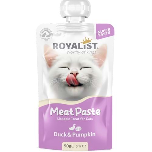 Royalıst Meat Paste Cat Duck & Pumpkin 90 Gr