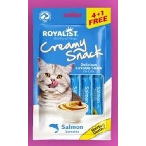 Royalıst Creamy Snack – Salmon – Hairball Control 75 Gr
