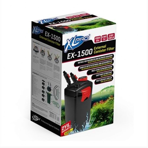 Xlpro Ex-1500 Dış Filtre 1500L/H(Dolu)