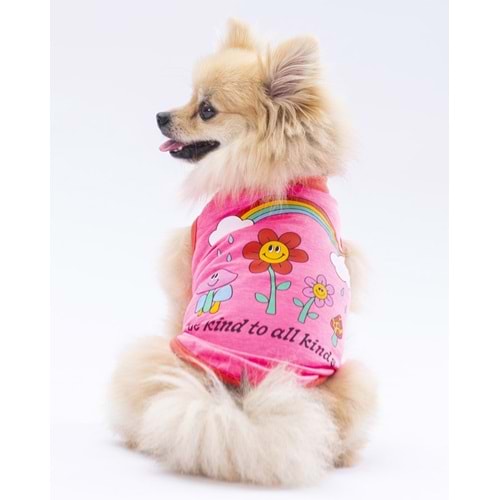 Neon Pembe Be Kind Tişört