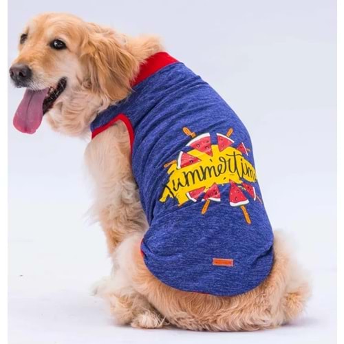 Lacivert Summer Time Büyük Tişört