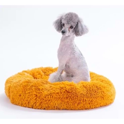 Hardal Donut Kedi Köpek Yatağı-L