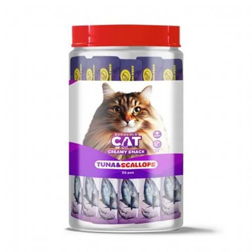 EuroGold Cat Sıvı Kedi Ödül Ton-Deniz Tarağı 30x15Gr