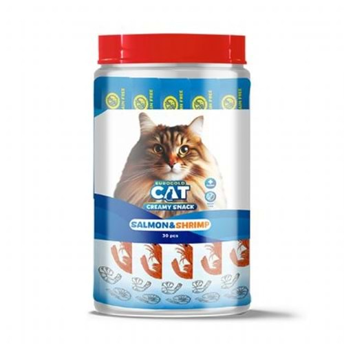 EuroGold Cat Sıvı Kedi Ödülü Somon-Karides 30x15Gr