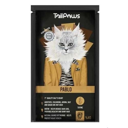 Tail Paws Pablo-Heart Pouch 80 Gr