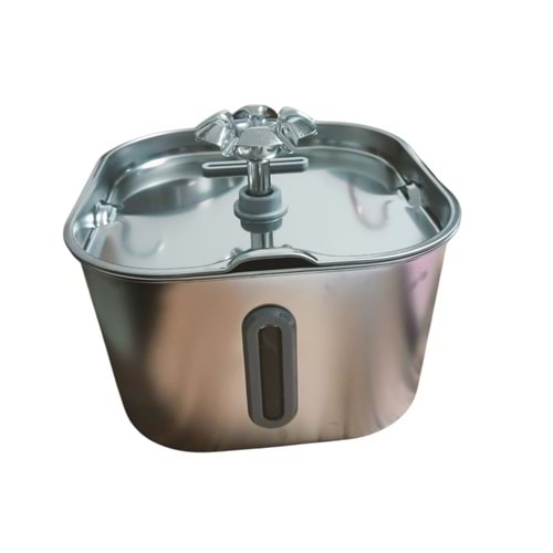 Çelik Su Sebili Kare 2,2 Litre