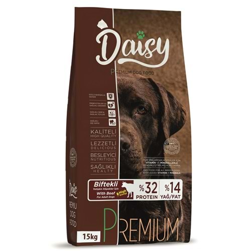 Daisy Premium Biftekli High Energy Yetişkin Köpek Maması 15 Kg