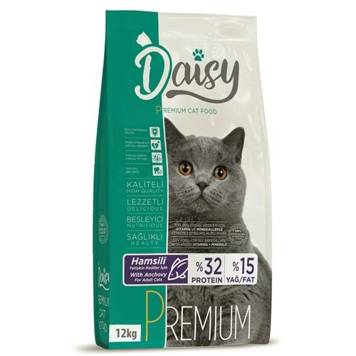 Daisy Premium Hamsi Etli Yetişkin Kedi Maması 12 Kg