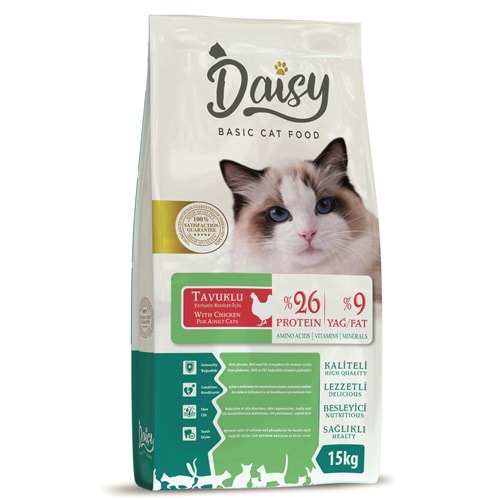 Daisy Basic Tavuk Etli Yetişkin Kedi Maması 15 Kg