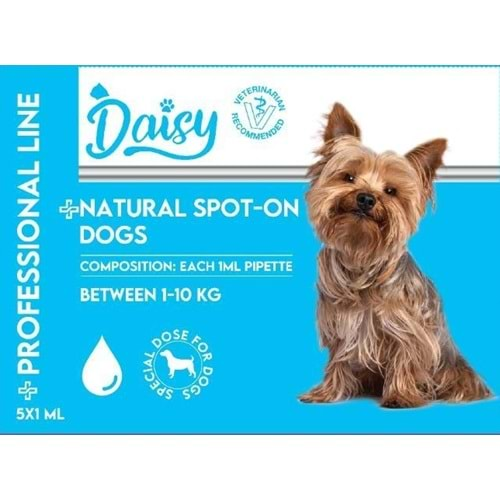 Daisy Köpek Ense Damlası (1-10 kg) 5*1 ml