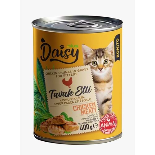 Daisy Plus Bonito Tavuk Etli Kitten Konservesi 400 Gr