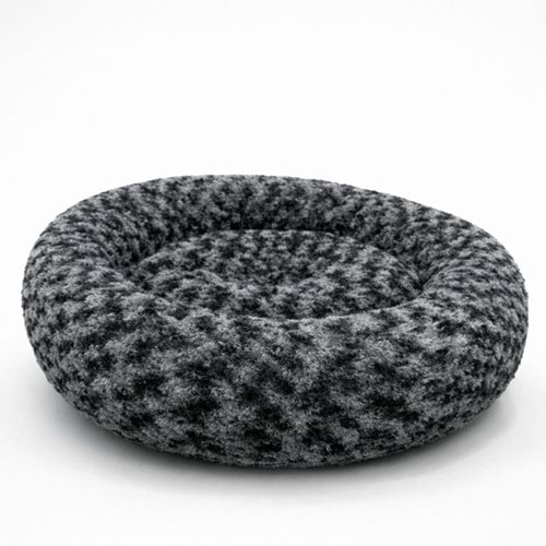 Simit Yatak Peluş Siyah 55*55Cm