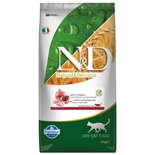 N&D Prıme Tavuk & Nar Neutered 10 Kg