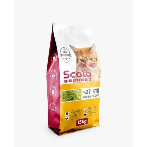 Scala Kitten Cat Basıc Plus 27/10 Chıcken 15 Kg