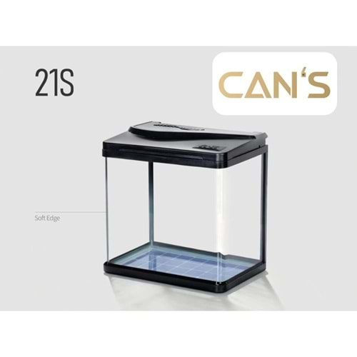 Cans Akvaryum 21S-520 50x30x45 cm White/Black