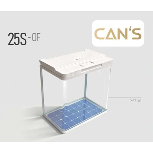 Cans Akvaryum 25S-OF-620 61.5x33x47 cm White/Black