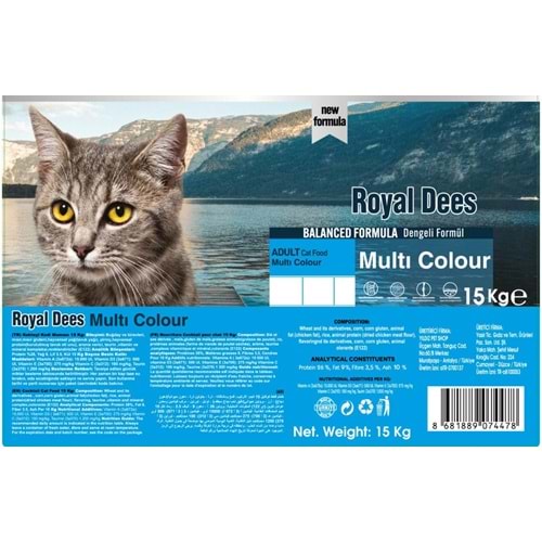 Royal Dees Adult Cat Multicolor 15 Kg