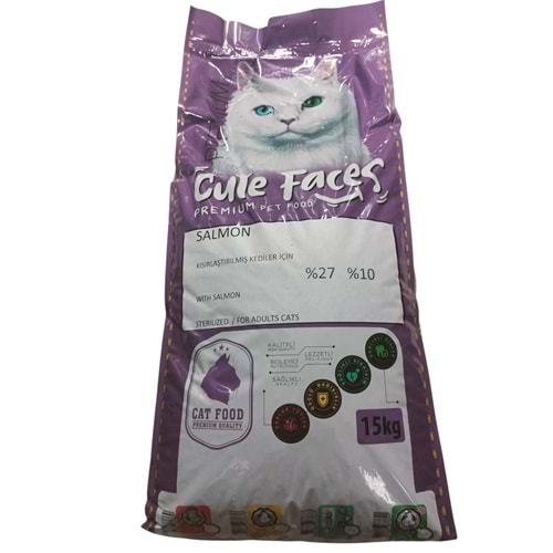 Cute Faces Cat Sterilized 27/10 Somon 1 Kg