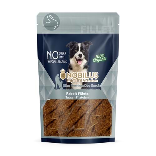 Nobilus Yumuşak Tavşan Fileto Köpek Ödülü 80Gr