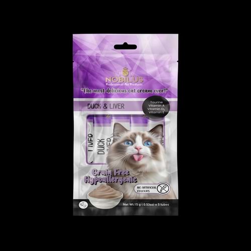 Nobılus Ördek Ve Ciğerli Kedi Krema Ödülü 5X15G