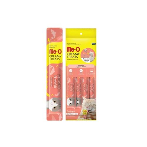 2-Me-O Creamy Treats Somon Balığı Kedi Ödül 4X15Gr