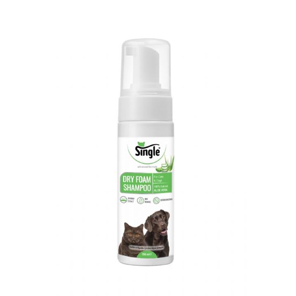 Single Kuru Köpük Şampuan Alo Vera 200Ml