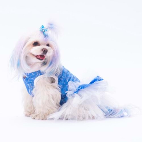 24308 Mavi Primavera Elbise