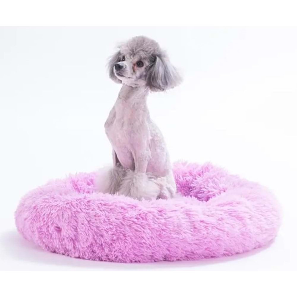 Lila Donut Kedi Köpek Yatağı-L