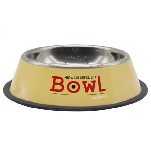 Nunbell Çelik Mama Kabı Renkli 18Cm