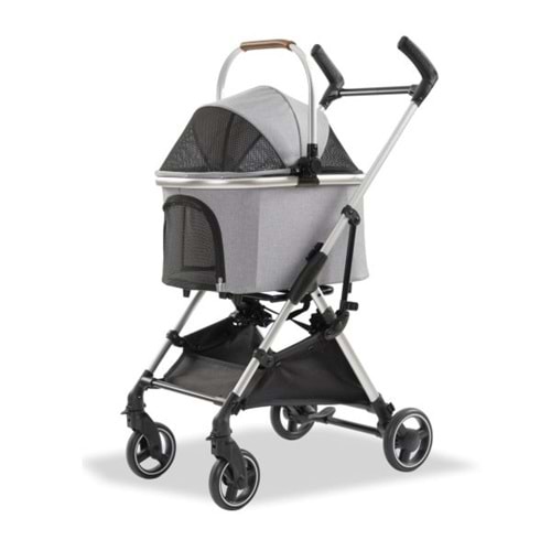 Eurodog Katlanabilir Köpek Arabası Gri 60X44X100 Cm