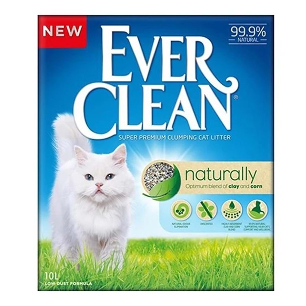 Ever Clean Naturally Koku Önleyici Kedi Kumu 10 Lt