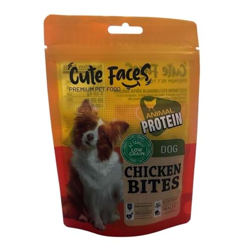Cute Faces Dog Chicken Bites 80 Gr