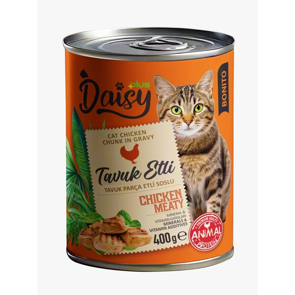 Daisy Plus Bonito Tavuk Etli Kedi Konservesi 400 Gr