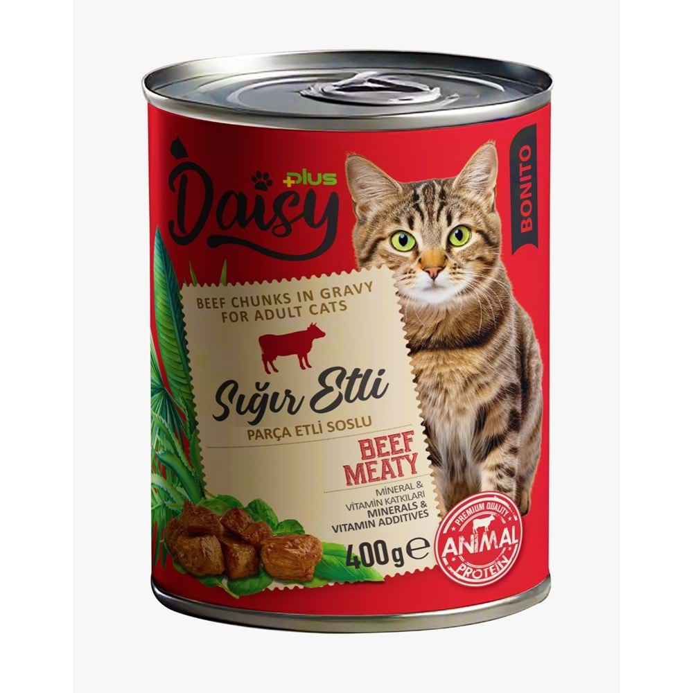 Daisy Plus Bonito Biftekli Kedi Konservesi 400 Gr