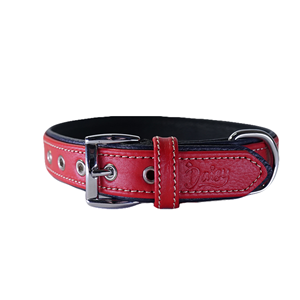 Daisy Flotter Deri Köpek Tasması Xxs-2Cm Laci-Kırmızı