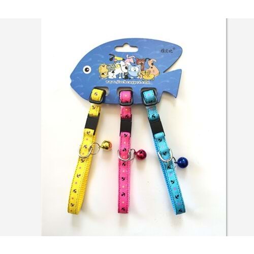 Pati Kedi Boyun Tasması Zilli Pet Collar