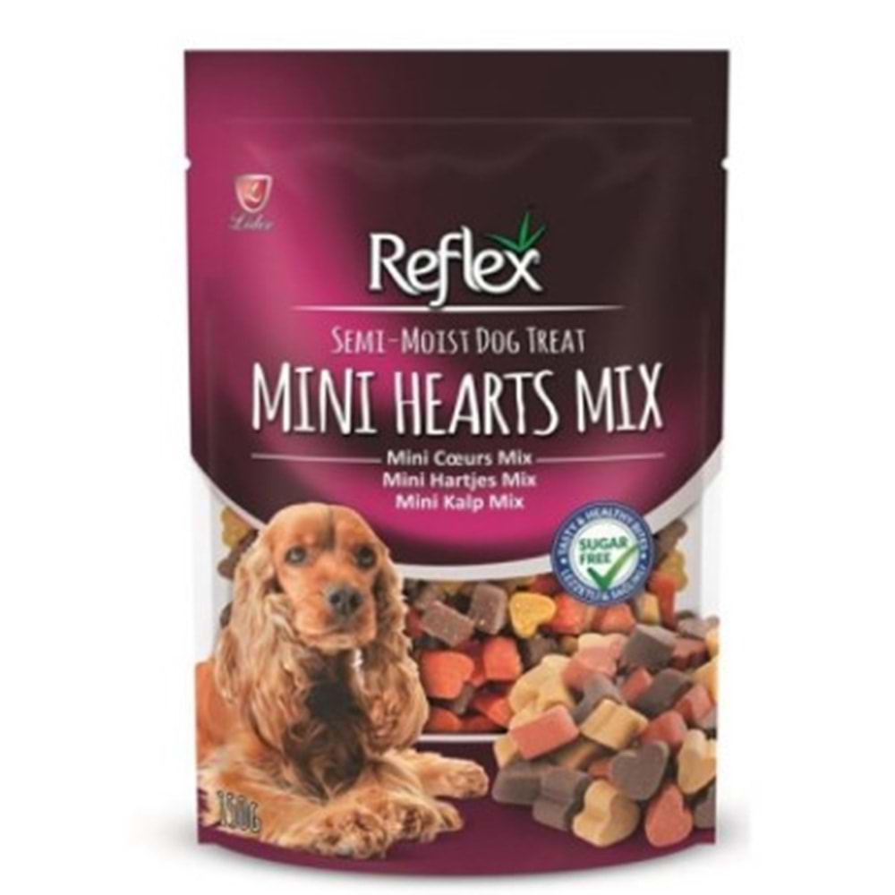 Reflex Semi-Moist Köpek Ödülü Mini Kalp Mix 150 Gr