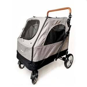 Zampa Stroll Kedi & Köpek Arabası Gri 69X81X110Cm