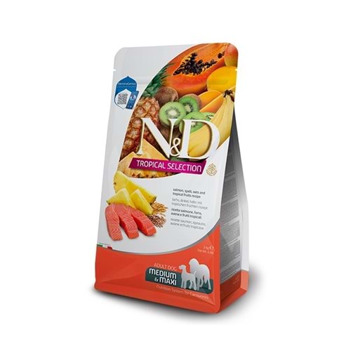 N&D Dog Tropical Selection Salmon Adult Med/Max 10kg