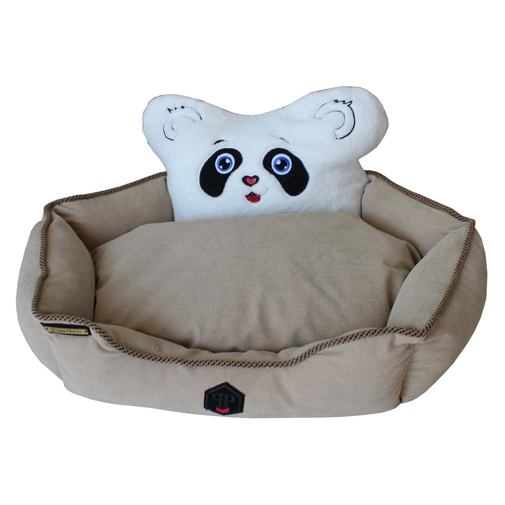 Daisy Panda Başlıklı Minderli Yatak 60*60 Cm