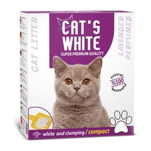 Cats White Premium Lavanta Kokulu Topaklaşan Kedi Kumu 6 L