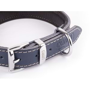 Canini Yağlı Deri Lacivert Köpek Tasması 2,5 Cm 32-41 Cm S