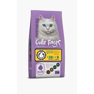 Cute Faces Tavuklu Kedi Maması 1 Kg