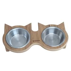 Ahşap Standtlı İkili Mama Kabı 6