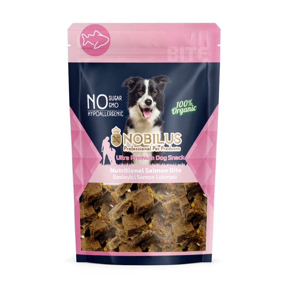 Nobilus Ekstra Besleyici Somon Lokmaları Köpek Ödülü 80Gr