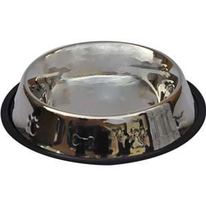 Çelik Kaymaz Tabanlı Kabartmalı Mama Ve Su Kabı 64 Oz